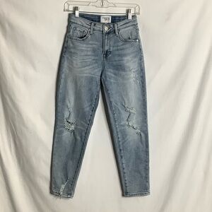 Insane Gene Cropped Distressed Jeans Size 24